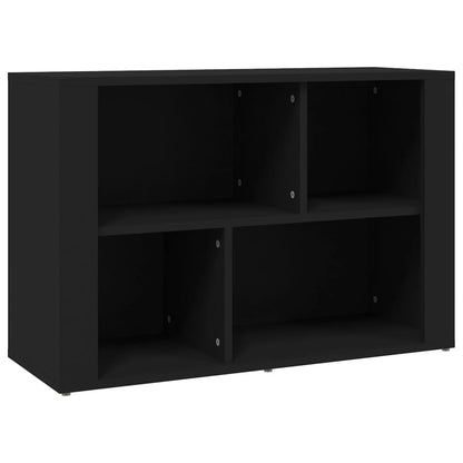 Credenza Nera 80x30x54 cm in Legno Multistrato