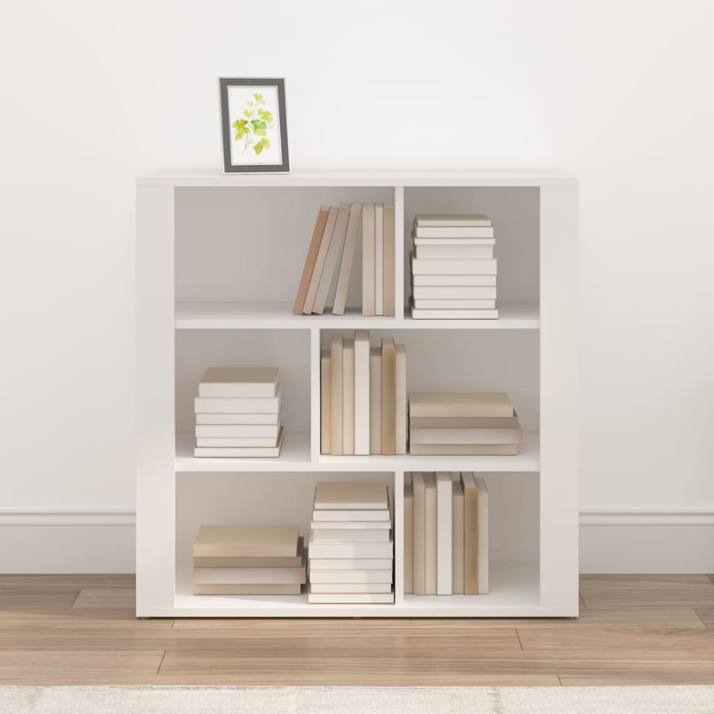 Credenza Bianca 80x30x80 cm in Legno Multistrato
