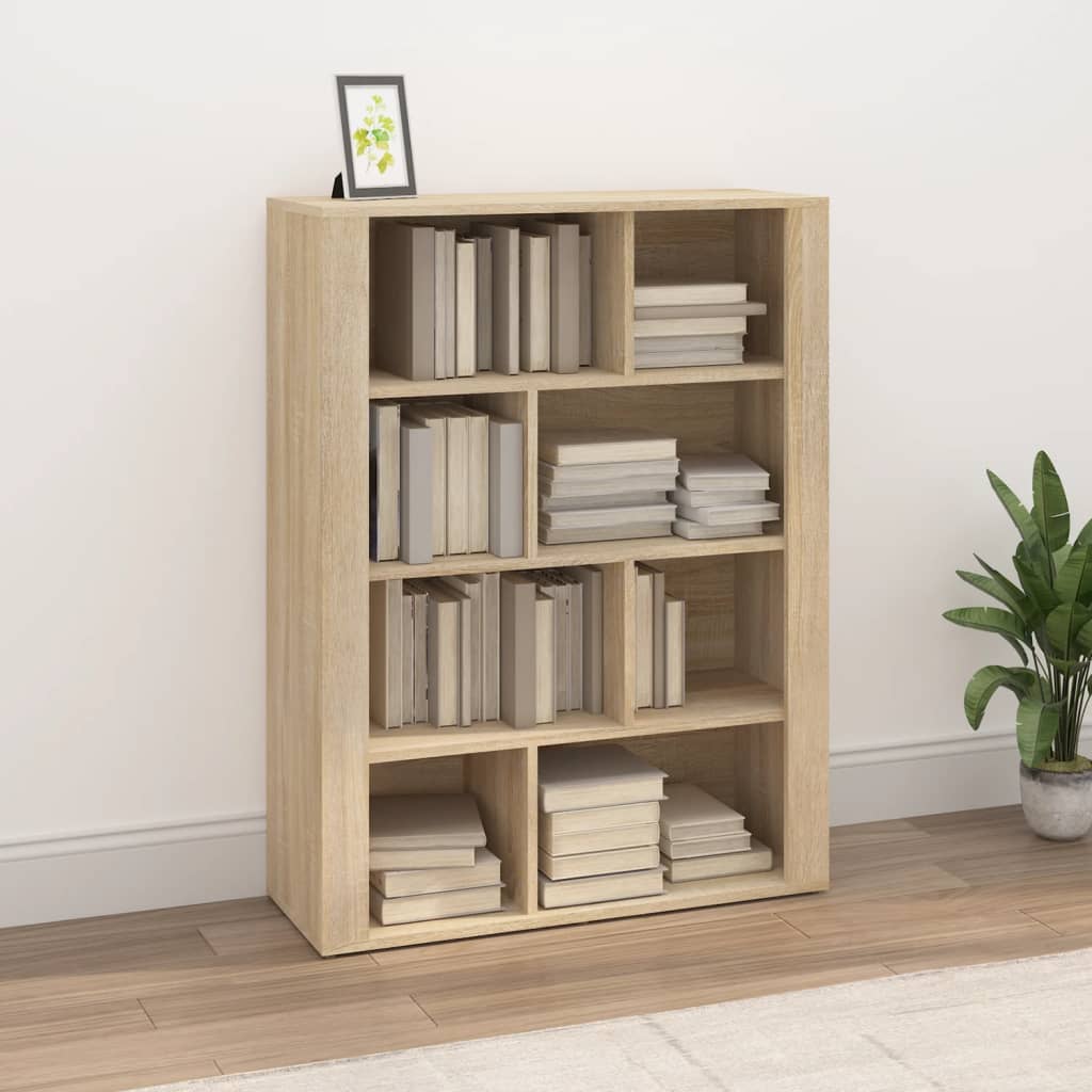 Credenza Rovere Sonoma 80x30x106 cm in Legno Multistrato