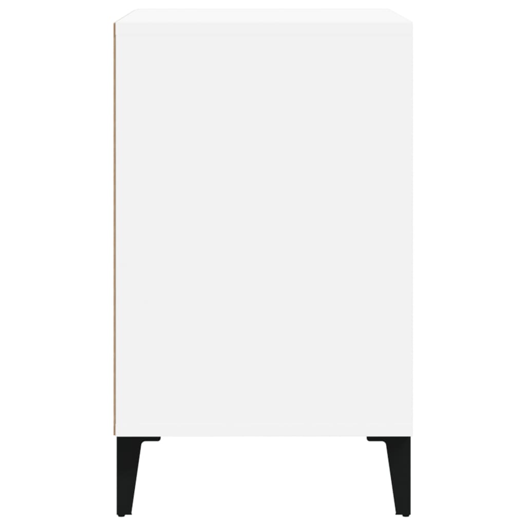 Scarpiera Bianco Lucido 102x36x60 cm in Legno Multistrato