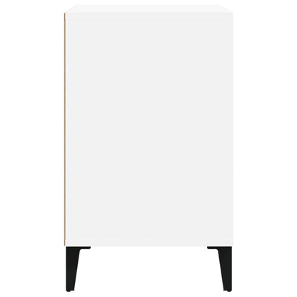 Scarpiera Bianco Lucido 102x36x60 cm in Legno Multistrato