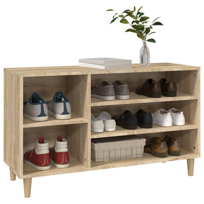 Scarpiera Rovere Sonoma 102x36x60 cm in Legno Multistrato