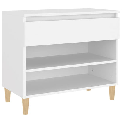 Scarpiera Bianca 70x36x60 cm in Legno Multistrato