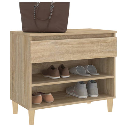 Scarpiera Rovere Sonoma 70x36x60 cm in Legno Multistrato
