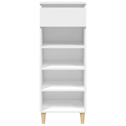 Scarpiera Bianca 40x36x105 cm in Legno Multistrato