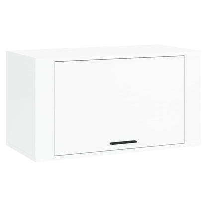 Scarpiera a Parete Bianco Lucido 70x35x38 cm Legno Multistrato