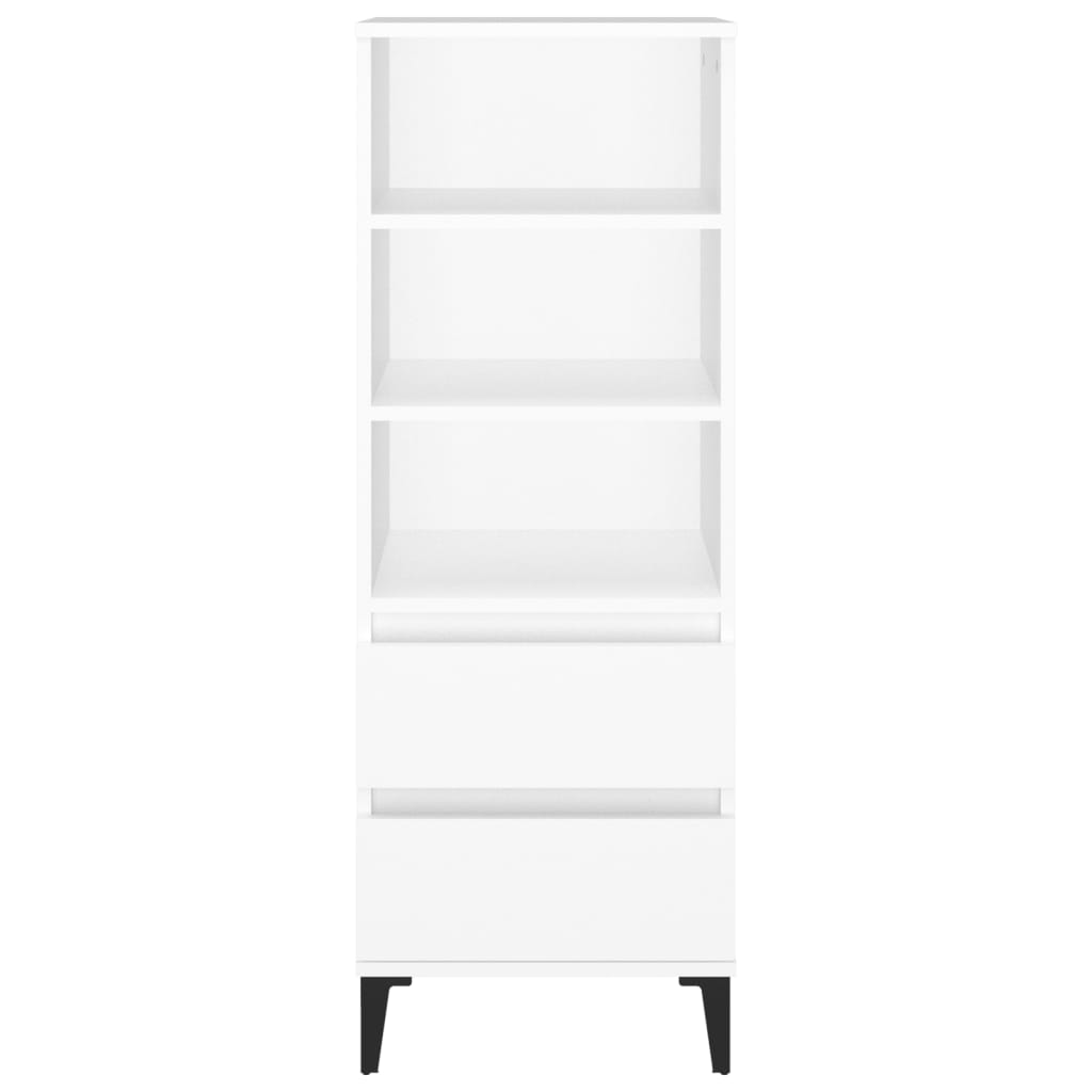 Credenza Bianco 40x36x110 cm in Legno Multistrato