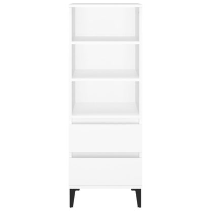 Credenza Bianco 40x36x110 cm in Legno Multistrato