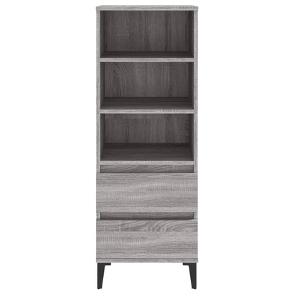 Credenza Grigio Sonoma 40x36x110 cm in Legno Multistrato