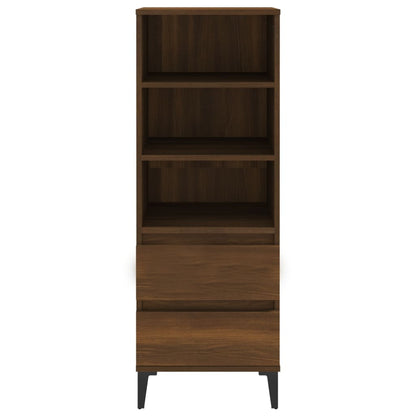 Credenza Rovere Marrone 40x36x110 cm in Legno Multistrato