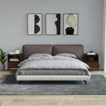 Comodini 2 pz Rovere Marrone 40x35x50 cm