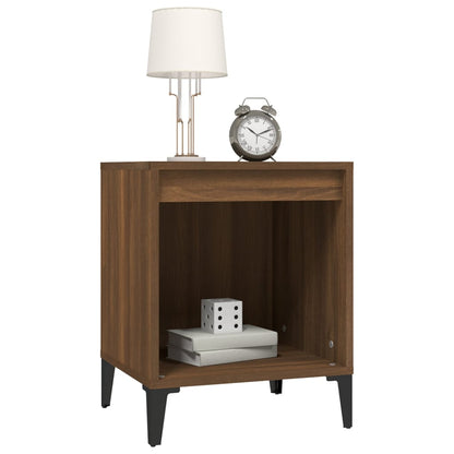 Comodini 2 pz Rovere Marrone 40x35x50 cm
