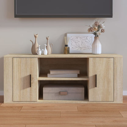 Mobile per TV Rovere Sonoma 100x35x40 cm Legno Multistrato