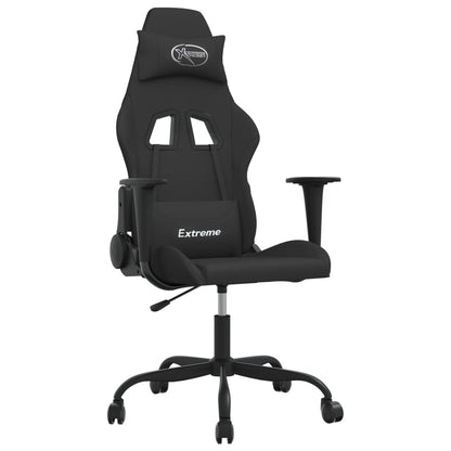 Sedia da Gaming Nera in Tessuto