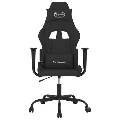 Sedia da Gaming Nera in Tessuto