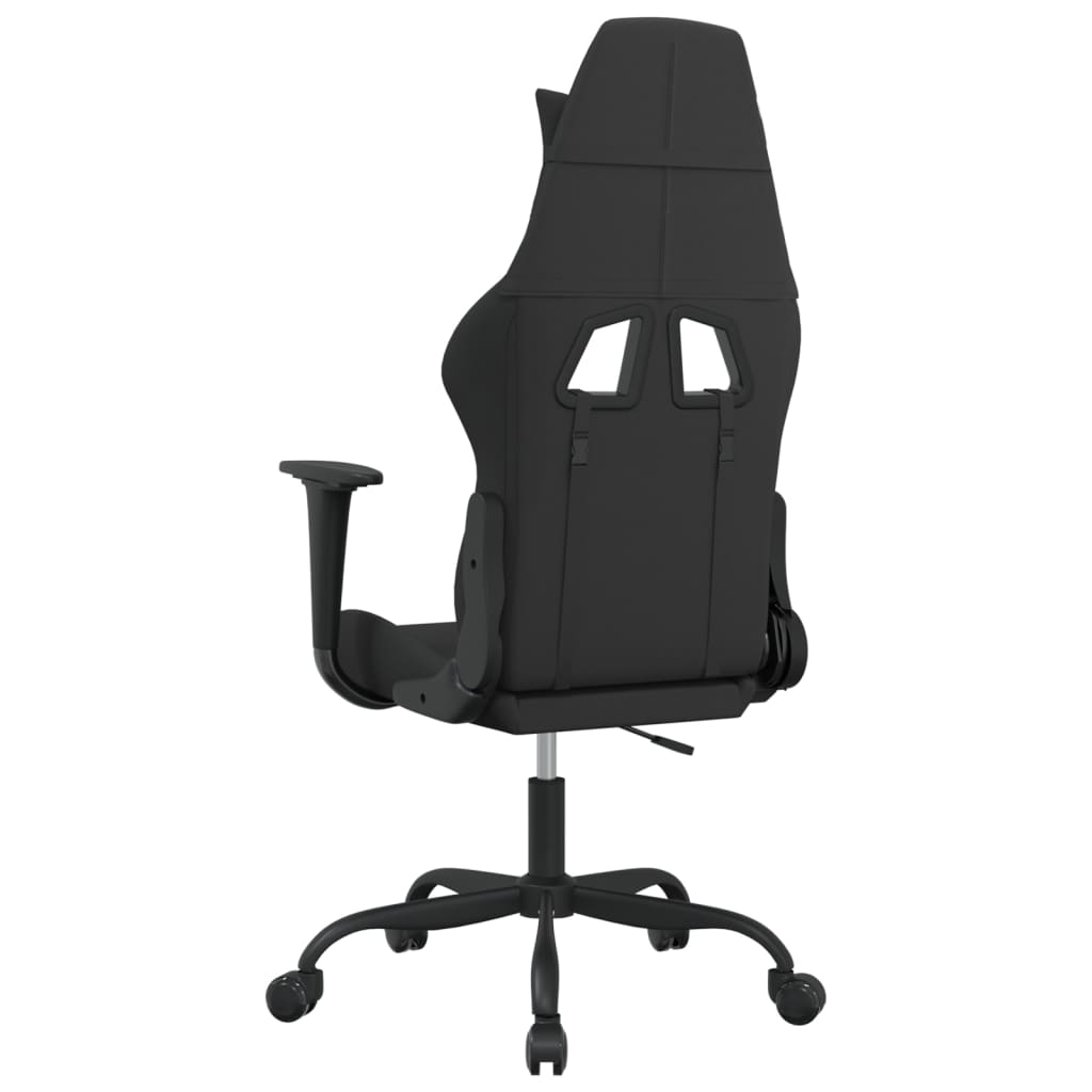 Sedia da Gaming Nera in Tessuto