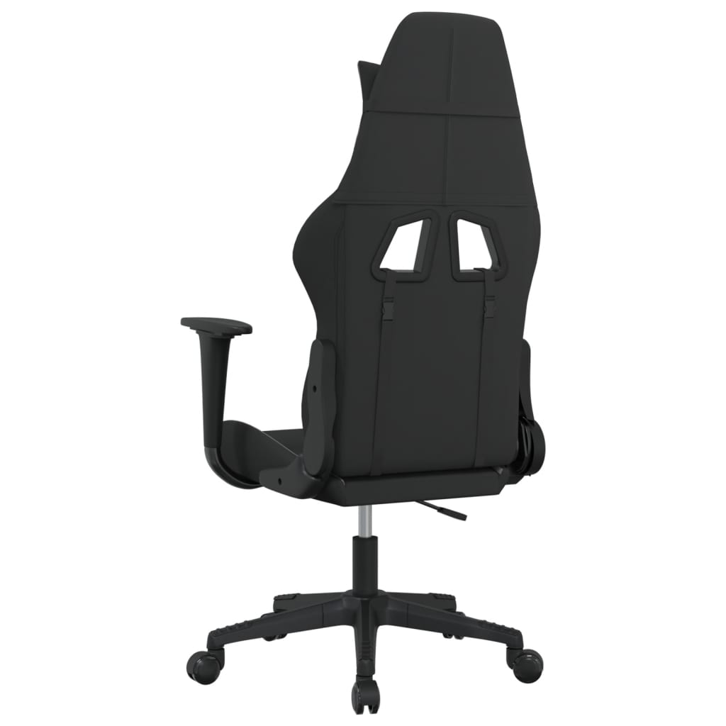 Sedia da Gaming Nero e Grigio Chiaro in Tessuto