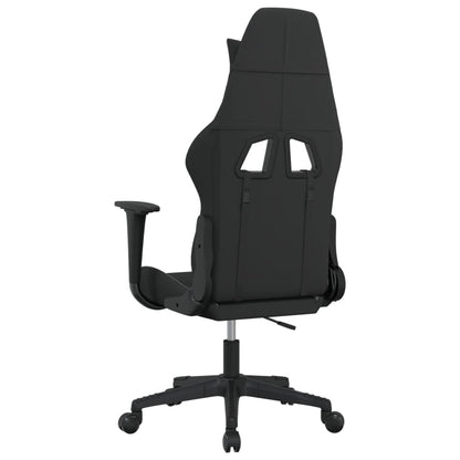 Sedia da Gaming Nero e Grigio Chiaro in Tessuto
