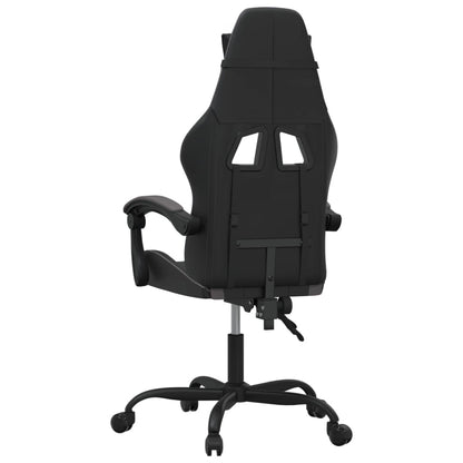 Sedia da Gaming Nera e Grigia in Similpelle