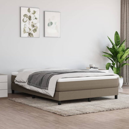 Struttura Letto a Rete a Molle Tortora 140x200 cm in Tessuto