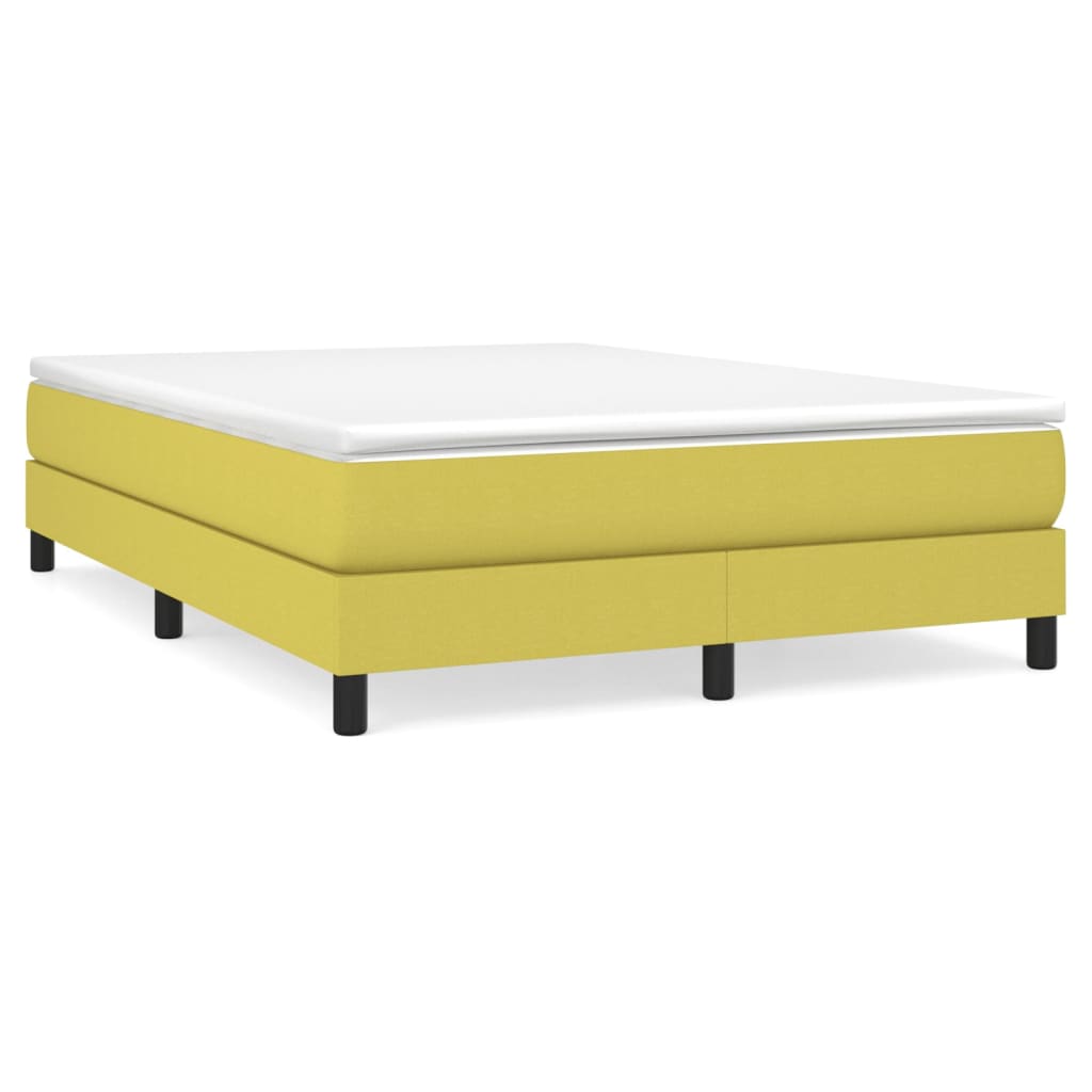 Struttura Letto a Rete a Molle Verde 140x200 cm in Tessuto