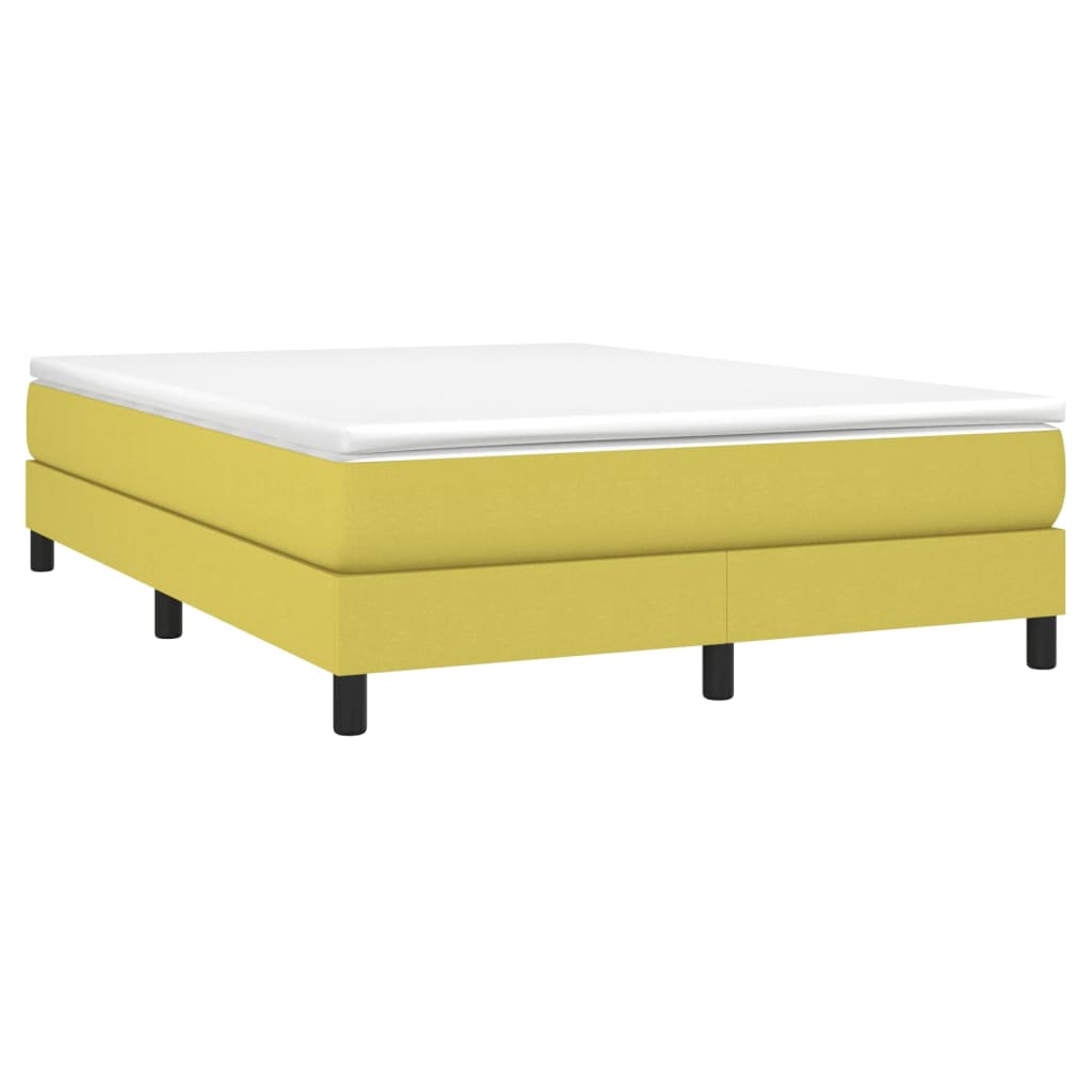 Struttura Letto a Rete a Molle Verde 140x200 cm in Tessuto
