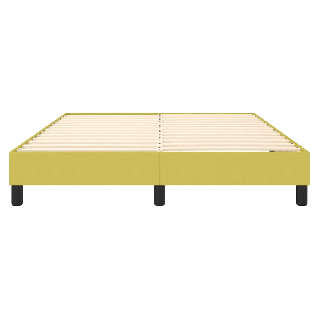 Struttura Letto a Rete a Molle Verde 140x200 cm in Tessuto