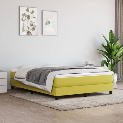 Struttura Letto a Rete a Molle Verde 140x200 cm in Tessuto