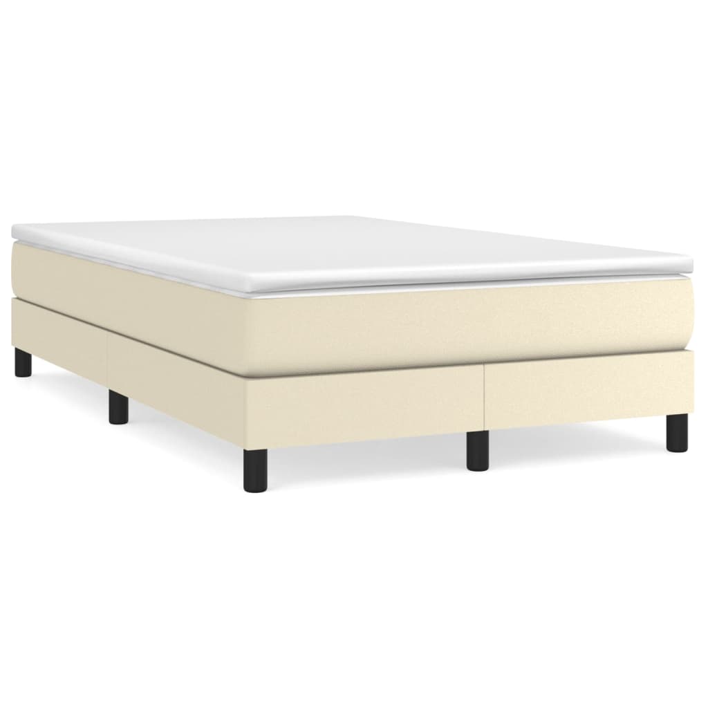 Struttura Letto a Rete a Molle Crema 120x200 cm in Similpelle