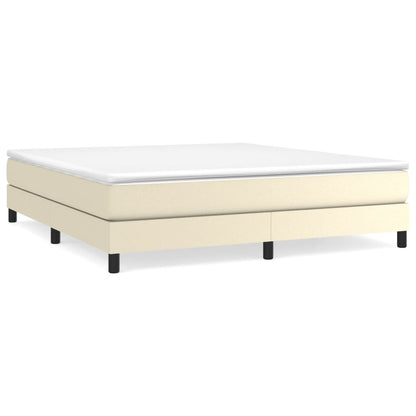 Struttura Letto a Rete a Molle Crema 160x200 cm in Similpelle