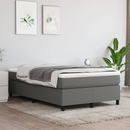 Struttura Letto a Rete a Molle Grigio Scuro 120x200 cm Tessuto