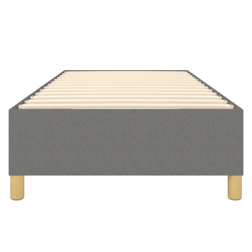 Struttura Letto a Rete a Molle Grigio Scuro 80x200 cm Tessuto