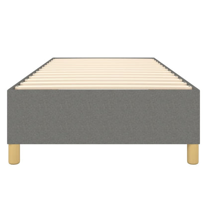 Struttura Letto a Rete a Molle Grigio Scuro 80x200 cm Tessuto