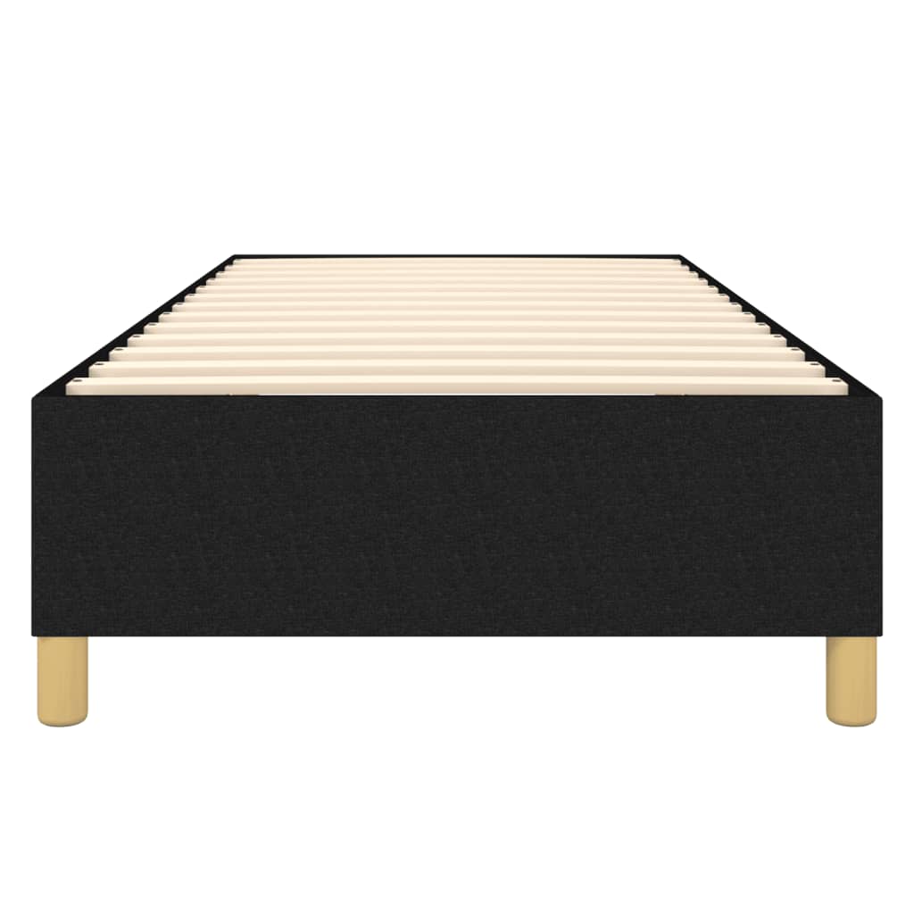 Struttura Letto a Rete a Molle Nero 80x200 cm Tessuto