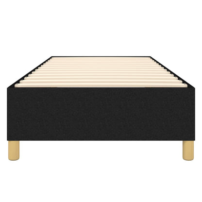 Struttura Letto a Rete a Molle Nero 80x200 cm Tessuto