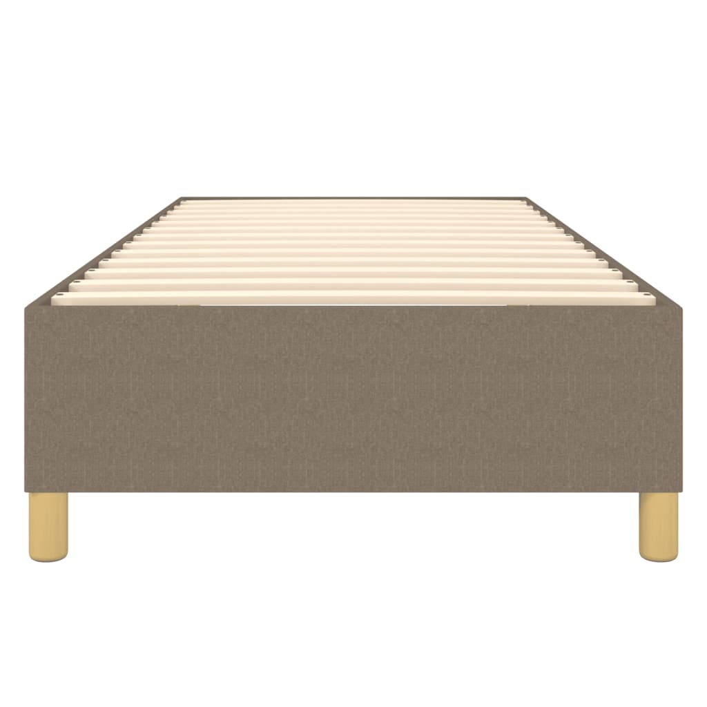 Struttura Letto a Rete a Molle Tortora 80x200 cm Tessuto