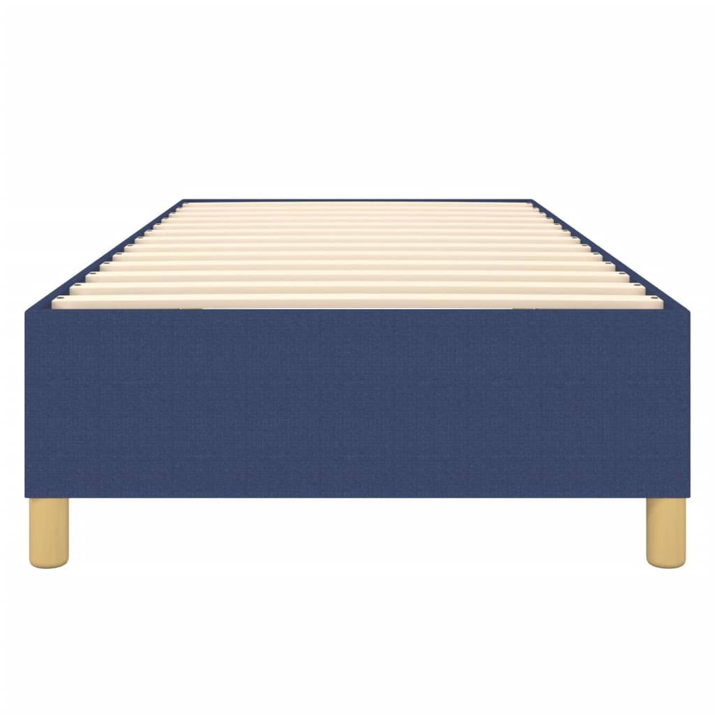 Struttura Letto a Rete a Molle Blu 80x200 cm in Tessuto