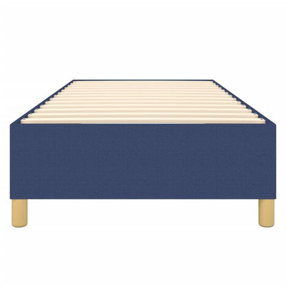 Struttura Letto a Rete a Molle Blu 80x200 cm in Tessuto
