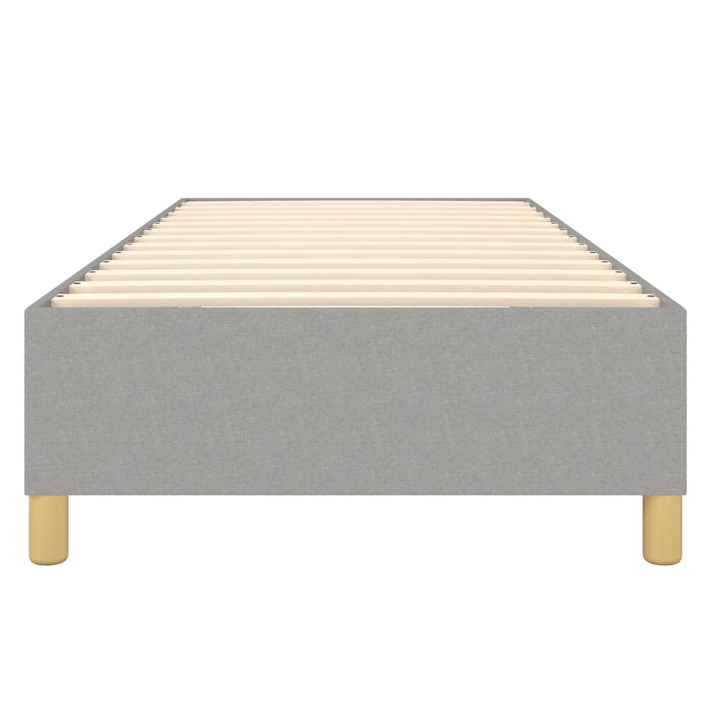 Struttura Letto a Rete a Molle Grigio Chiaro 90x190 cm Tessuto