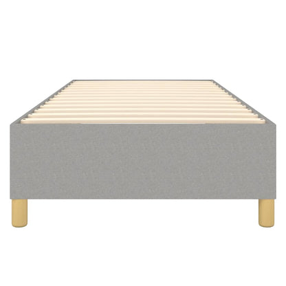 Struttura Letto a Rete a Molle Grigio Chiaro 90x190 cm Tessuto