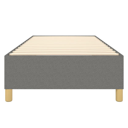 Struttura Letto a Rete a Molle Grigio Scuro 90x190 cm Tessuto