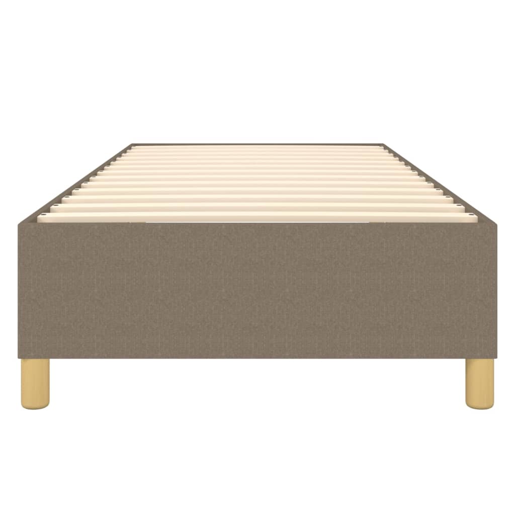 Struttura Letto a Rete a Molle Tortora 90x190 cm Tessuto