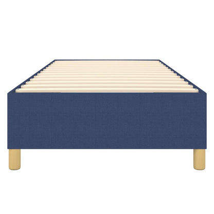 Struttura Letto a Rete a Molle Blu 90x190 cm in Tessuto