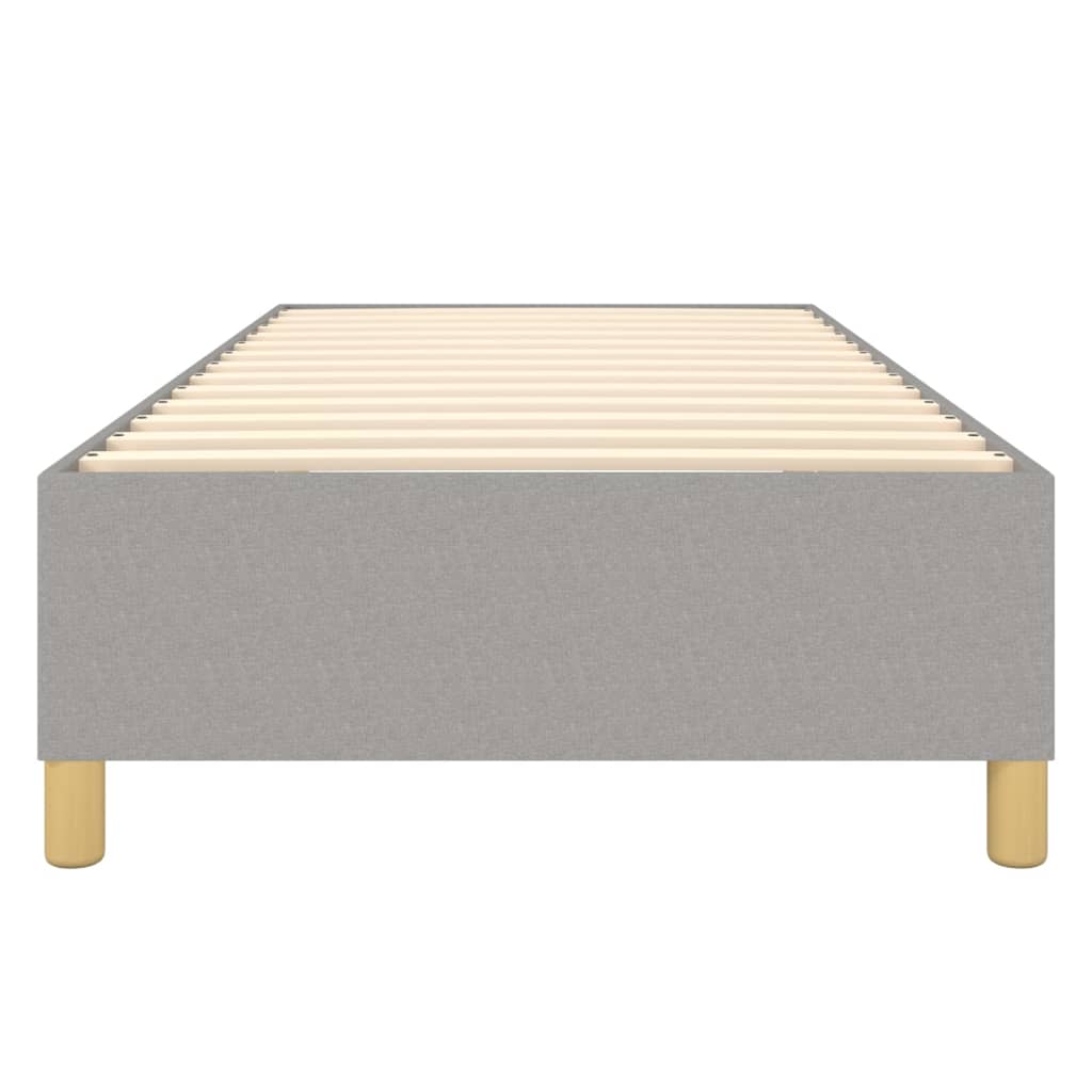 Struttura Letto a Rete a Molle Grigio Chiaro 90x200 cm Tessuto