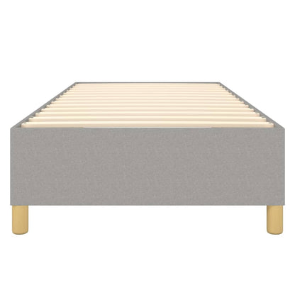 Struttura Letto a Rete a Molle Grigio Chiaro 90x200 cm Tessuto