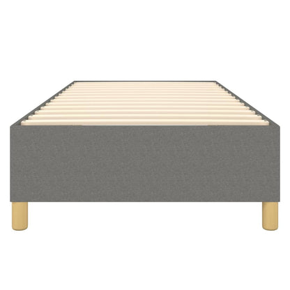 Struttura Letto a Rete a Molle Grigio Scuro 90x200 cm Tessuto