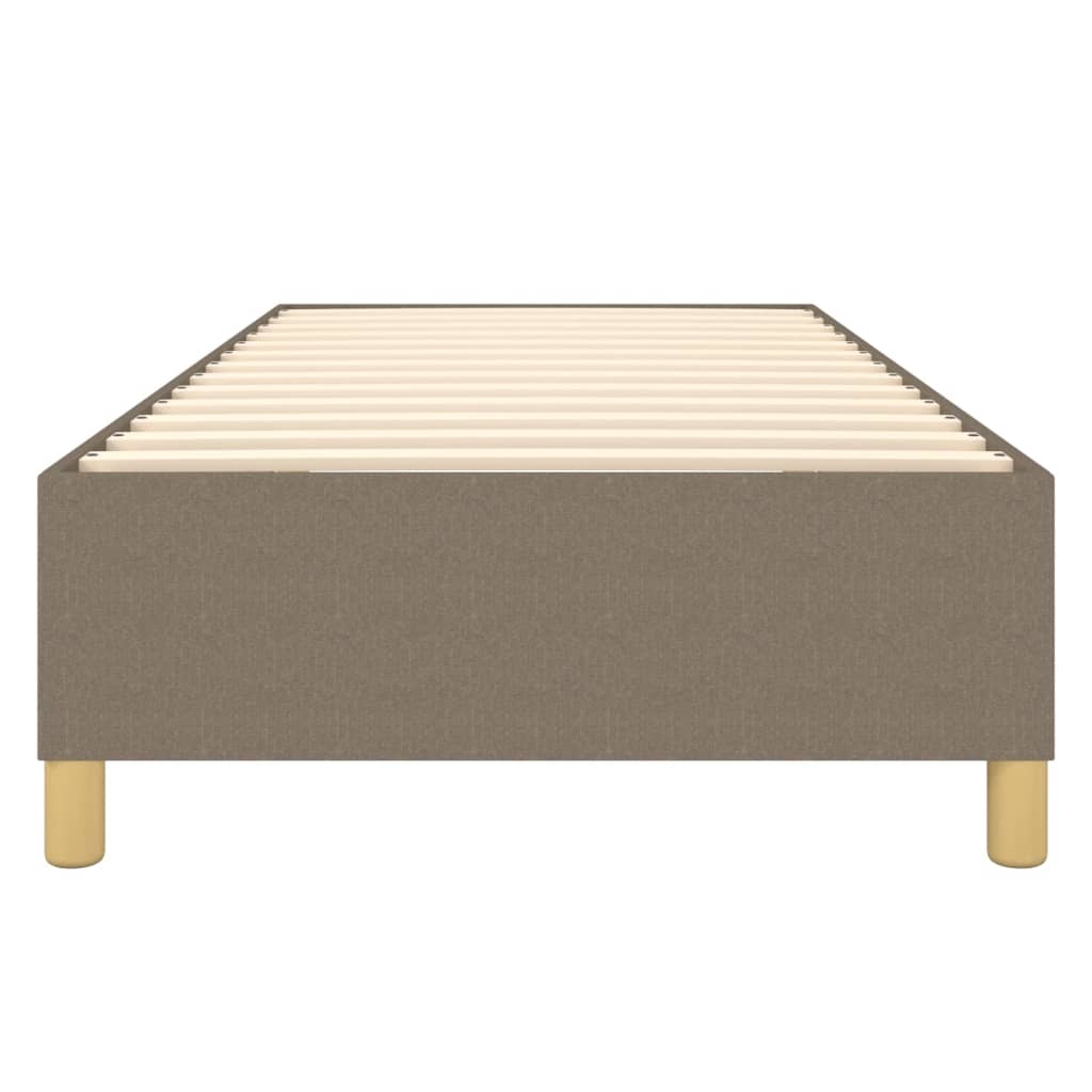 Struttura Letto a Rete a Molle Tortora 90x200 cm Tessuto