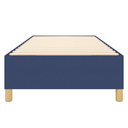 Struttura Letto a Rete a Molle Blu 90x200 cm in Tessuto