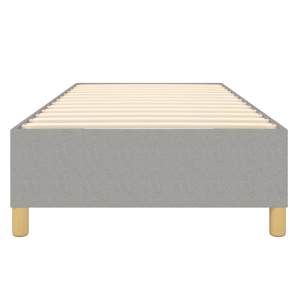 Struttura Letto a Rete a Molle Grigio Chiaro 100x200 cm Tessuto