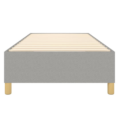 Struttura Letto a Rete a Molle Grigio Chiaro 100x200 cm Tessuto